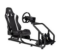 Thermaltake GR300 Racing Simulator Cockpit - Black, Adjustable Driving Seat & Frame for PC / Console Racing Setups - GSC-R30-CPASBB-01
