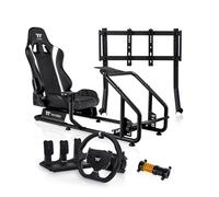 Thermaltake GR300 Simulator Bundle - Cockpit, Monitor Stand, Direct Drive Wheel with Pedals and Dampener Kit