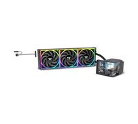 Thermaltake MAGCurve 360 Ultra ARGB AIO CPU Cooler, Black, 3 x 120mm ARGB Fans,