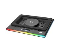 Thermaltake Massive EXTREME Notebook Cooler; Laptop up to 18in; 800~3500 RPM; 48.5 CFM; 120mm Cross Flow Fan; Ambient Temp Sensor; PWM Scroll Wheel; 2 Stage Height & Angle Adjustment; CL-N023-PL12SW-B