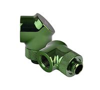 Thermaltake Pacific DIY LCS G1/4 90 Degree Adapter Fitting, Green - 2 Pack - CL-W052-CU00GR-A