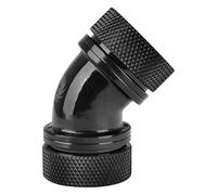 Thermaltake Pacific G1/4 PETG Tube 45-Degree Dual Compression 16 mm OD Fitting - Black, CL-W098-CA00BL-A