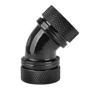 Thermaltake Pacific G1/4 PETG Tube 45-Degree Dual Compression Fitting, Black, Co