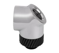 Thermaltake Pacific SF 45 Degree Adapter Silver Black/DIY LCS/Fittings CL-W397-CU00SL-A