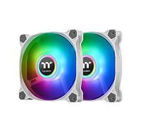 Thermaltake Pure Duo 12 ARGB Sync Radiator Fan (2-Fan Pack)-White, CL-F097-PL12SW-A