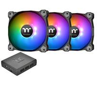 Thermaltake Pure Plus 12 RGB TT Premium Edition 120mm Software Enabled Circular 9 Controllable LEDs RGB PWM Case Radiator Fan 3Pack, TT RGB PLUS Software, AI Interactive Voice Control CL-F063-PL12SW-A