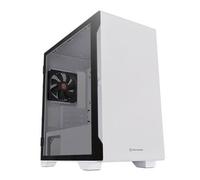 Thermaltake S100 TG Snow Tempered Glass Micro-ATX Case - White