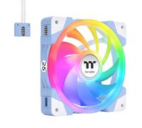 Thermaltake SWAFAN EX 14 ARGB 140mm Cooling Fan, Hydrangea Blue, 3-Fan pcak, 500~2000 RPM, Magnetic Connection, Reversable Blades, sync with MB RGB Software, CL-F184-PL14BU-A