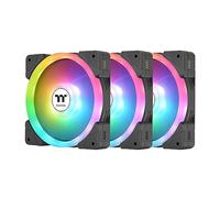 Thermaltake SWAFAN EX 14 ARGB PC Cooling Fan, 3-Fan pcak, 500~2000 RPM, Magnetic Connection, Reversable Blades, sync with MB RGB Software, CL-F168-PL14SW-A, Black