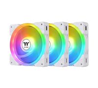 Thermaltake SWAFAN EX 14 ARGB PC Cooling Fan White, 3-Fan pcak, 500~2000 RPM, Magnetic Connection, Reversable Blades, sync with MB RGB Software, CL-F170-PL14SW-A, 140mm