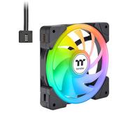 Thermaltake SWAFAN EX 14 ARGB PC Cooling Fan/ 3-Fan pcak/ 500~2000 RPM/Magnetic Connection/Reversable Blades/sync with MB RGB Software/ 140mm / Black