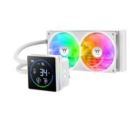 Thermaltake TH240-S V3 ARGB CPU Liquid Cooler; Intel/AMD; 1x240mm 500~2500rpm Single Frame ARGB Fan; 3.95" Segment Code LCD; Rotatable Pump Head; TT Segment LCD Software; Snow; CL-W471-PL12SW-A