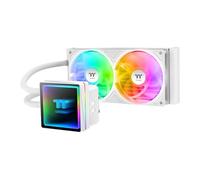 Thermaltake TH240 V3 ARGB AIO Hydro CPU Cooler, White, 2 x 120mm ARGB Fans, Infi
