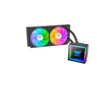 Thermaltake TH240 V3 ARGB All-in-One Water Cooling Infinity Mirror Design Water Block Rotating Pump Head Single Frame Fan Black