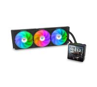 Thermaltake TH360 V3 Ultra ARGB CPU Liquid Cooler; Intel/AMD; 1x360mm 500~2500rpm Single Frame ARGB Fan; 3.95" TFT 720x720p LCD; Rotatable Pump Head; TT LCD Screen Control; Black; CL-W474-PL12SW-A