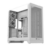 Thermaltake The View 390, Snow White, Dual Chamber Mid Tower, Tempered Glass, 2x