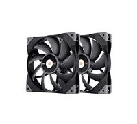 Thermaltake Toughfan 12 | 2x 12cm High Static Pressure Fans | PWM 2000 RPM | Quiet 33.2dBA | Steel Reinforced | Desktop & Laptop Compatible