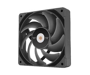 Thermaltake TOUGHFAN 12 Pro High Static Pressure PC Cooling Fan, PWM Controlled 500~2000 RPM, Air Flow 70.8 CFM, Gen.2 Hydraulic Bearing 120mm Case/Radiator Fan (1 Pack 139-PL12BL-A Black