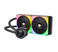 Thermaltake TOUGHLIQUID Ultra 280 RGB CPU Liquid Cooler, AMD(AM5/AM4) Intel(LGA 1700/1200), 2.1 Inch Rotational LCD Display 2000RPM Radiator Fan, TT RGB Plus 2.0. Software, CL-W371-PL14SW-A,Black
