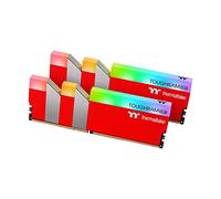 Thermaltake TOUGHRAM RGB DDR4 3600MHz 16GB (8GB x 2) 16.8 Million Color RGB Alexa/Razer Chroma/5V Motherboard Syncable RGB Memory- Racing Red (RG25D408GX2-3600C18A)