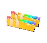 Thermaltake TOUGHRAM RGB DDR4 3600MHz 16GB (8GB x 2) 16.8 Million Color RGB Alexa/Razer Chroma/5V Motherboard Syncable RGB Memory- Metallic Gold (RG26D408GX2-3600C18A)