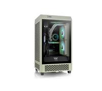 Thermaltake Tower 200 Matcha Green/Mini-ITX Computer Case/ 2x140mm Pre-Installed Black CT140 Fans/ 3 Year Warranty