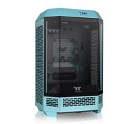 Thermaltake Tower 300 Turquoise Micro-ATX Case with 2x140mm CT Fan Included, Radiator Mount up to 420mm, Optional Chassis Bracket Kit for Viewing