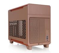 Thermaltake TR100 SFF Chassis; mITX Support; 18.9 Liters; PCIe 4.0 Riser Cable Included; 360mm GPU Clearance; 280mm Radiator Support; Removable PCIe Bracket; Gravel Sand; CA-11A-00SGNN-00