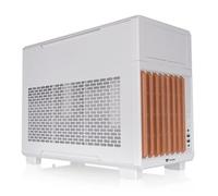 Thermaltake TR200 WS | Micro-ATX Case with Wooden Front Panel | USB 3.2 Gen 2 Type-C and 2 x USB 3.0 | Pre-installed 120 mm Rear Fan | Compatible with AIO and 6-Inch LCD Kit | White