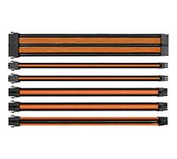 Thermaltake TtMod Sleeve Extension Power Supply Cable Kit ATX/EPS/8-pin PCI-E/6-pin PCI-E with Combs, Orange/Black AC-036-CN1NAN-A1