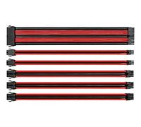 Thermaltake TtMod Sleeve Extension Power Supply Cable Kit ATX/EPS/8-pin PCI-E/6-pin PCI-E with Combs, Red/Black AC-033-CN1NAN-A1