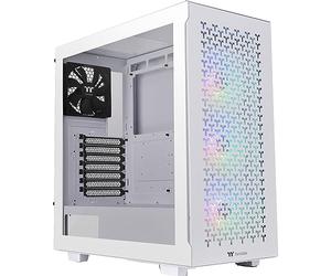 Thermaltake V350 TG ARGB Air Snow White | PC-Chassis | Mid-Tower-ATX-Case | 4mm Tempered Glass | 4x fans including | White