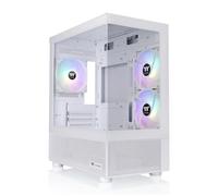 Thermaltake View 170 TG ARGB Snow Micro-ATX Case; 3x120mm ARGB Fans Included; Supports Up to 280mm Radiator; Front & Side Dual Tempered Glass Panel; CA-1Z4-00M6WN-00; 3 Year Warranty