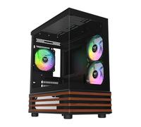 Thermaltake View 170 WS ARGB MicroATX Tower Tempered Glass Black PC Ga