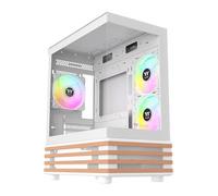 Thermaltake View 170 WS ARGB MicroATX Tower Tempered Glass Snow PC Gam