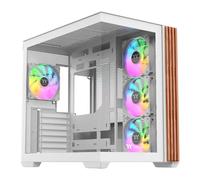 Thermaltake View 380 WS ARGB Mid Tower Chassis, White, 4 x ARGB Fans, USB-C, Bac