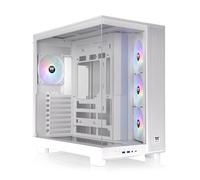 Thermaltake View 380 XL TG ARGB; 4x120mm ARGB Lite Fans Included; 360mm Radiator Support; 420mm GPU Clearance; Hidden Connector Support; Dual Chamber; Snow; CA-11E-00M6WN-AZ