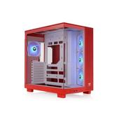 Thermaltake View 380 XL TG ARGB | Mid Tower ATX Case | 4 Pre-installed ARGB Lite 120 mm Fans | Dual Tempered Glass Front | Compatible with AIO up to 360 mm | Flaming Orange
