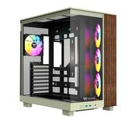 Thermaltake View 380 XL WS ARGB; Mid Tower Chassis; Side Wood Trim; 4x120mm ARGB Fans Included; 420mm GPU Clearance; ATX/mATX/mITX; Hidden Connector Support; Dual Chamber;Matcha Green;CA-11E-00MEWN-WS
