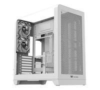 Thermaltake View 390 Air; Mid Tower; 2x120mm CT Fans Included; 360mm Radiator Support; 420mm GPU Clearance; Hidden Connector Support; Rotatable PCIe Slots; 200mm PSU Clearance; Snow; CA-11F-00M6WN-00