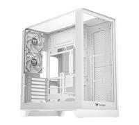 Thermaltake View 390 TG, Snow White, Dual Chamber Mid Tower, 2x CT120 Fans, Back