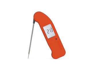 Thermapen ONE Digital Meat Thermometer - Instant 1 Second Readings, IP67 Waterproof Food Thermometer for Meat/Baking/BBQ/Sugar/Oil, Accurate Thermometer with Calibration Certificate (Cayenne Pepper)