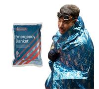 Thermarmour Premium Fleece Lined UK Made Professional Paramedic & Rescue Quality Emergency Blanket for Hypothermia Blanket Prevention, Large Size, For Outdoor Survival, Hiking, Backpacking