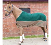 Thermatex Duet Cooler Rug (Duet) Tan & Emerald with Grey Trim Size 6'0 -