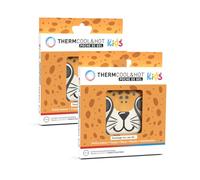 ThermCool & Hot Leopard Gel Pack of 2 - Hot and Cold Thermal Gel Pouch - Reusable - Small Bobos Blue Hits Bumps Swelling - With Elastic Strap
