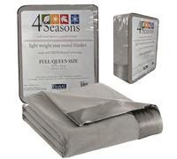 Thermee Micro Flannel Full/Queen Size Blankets, Lightweight All Seasons Cozy Blanket, Throw Blankets for Home and Living Room, Comfy & Soft Blanket for Couch, Machine Wash, No Pilling - Slate Grey