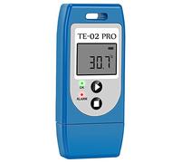 ThermElc TE-02 Pro USB Temperature Recorder, Reusable EN12830 Compliant Temperature Data Logger for Cold Chain Logistics, Auto PDF/CSV (No Software), 32000 Points for Shipping & Transit