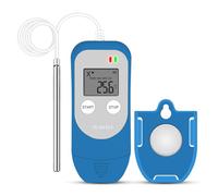 ThermElc TE-03 ELT Temperature Data Logger with Digital Probe, USB Temperature Data Logger Recorder 34560 Points High Accuracy, Ultra-Low Temperature Recorder -100°C~100°C, Auto PDF/CSV Report