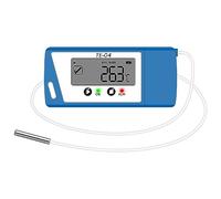 ThermElc TE-04 ET Reuseable Temperature Data Logger, Large Display, Pause-resume Logging Feature Function, Dual Internal/External Sensors, Auto PDF&CSV Report, for Cold Storage and Vaccine Storage