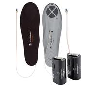 Thermic - Heated insoles with batteries - Set Heat Flat + C-Pack 1300 B - Black Black one size